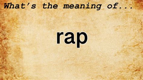 Rapper Definition & Meaning .